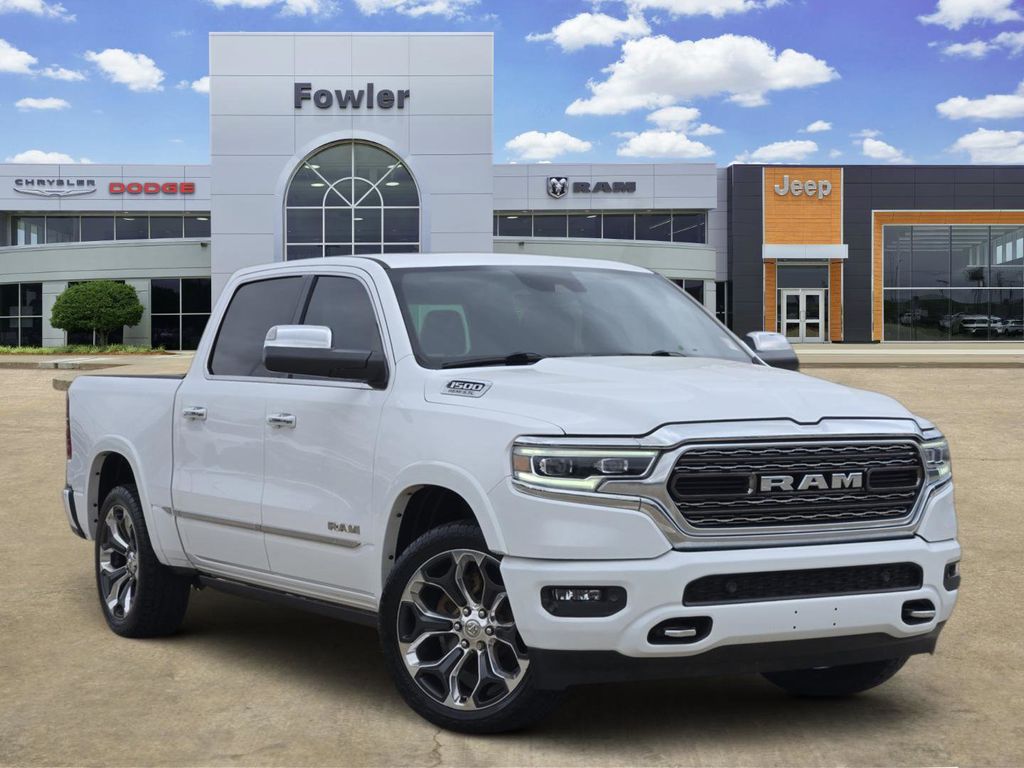 Bright White Clearcoat 2020 RAM 1500 Limited Crew Cab 4WD Pickup Truck Four-Wheel Drive 8-Speed Automatic