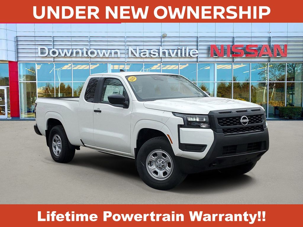 Glacier White 2026 Nissan Frontier S King Cab 4WD Pickup Truck Four-Wheel Drive 9-Speed Automatic Overdrive