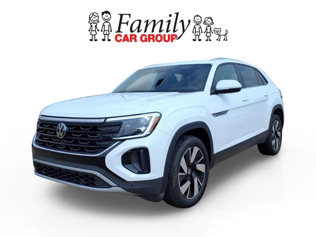 Pure White 2024 Volkswagen Atlas Cross Sport SUV / Crossover All-Wheel Drive 8-Speed Automatic