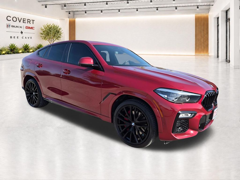 Flamenco Red Metallic 2021 BMW X6 SUV / Crossover All-Wheel Drive 8-Speed Automatic