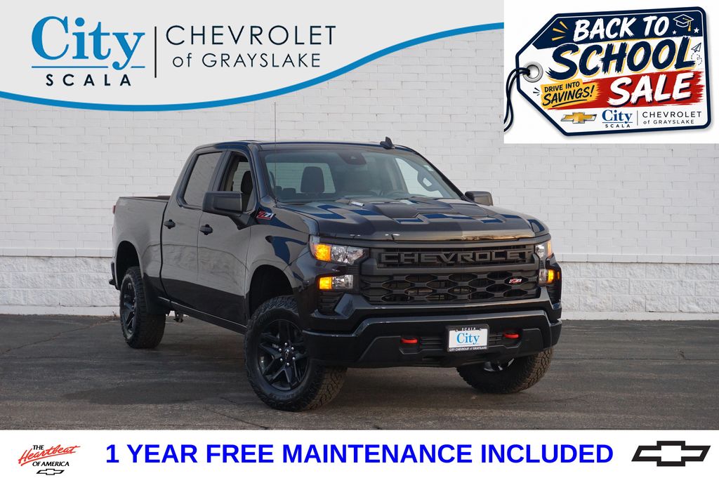 Black 2026 Chevrolet Silverado 1500 Pickup Truck Four-Wheel Drive 8-Speed Automatic