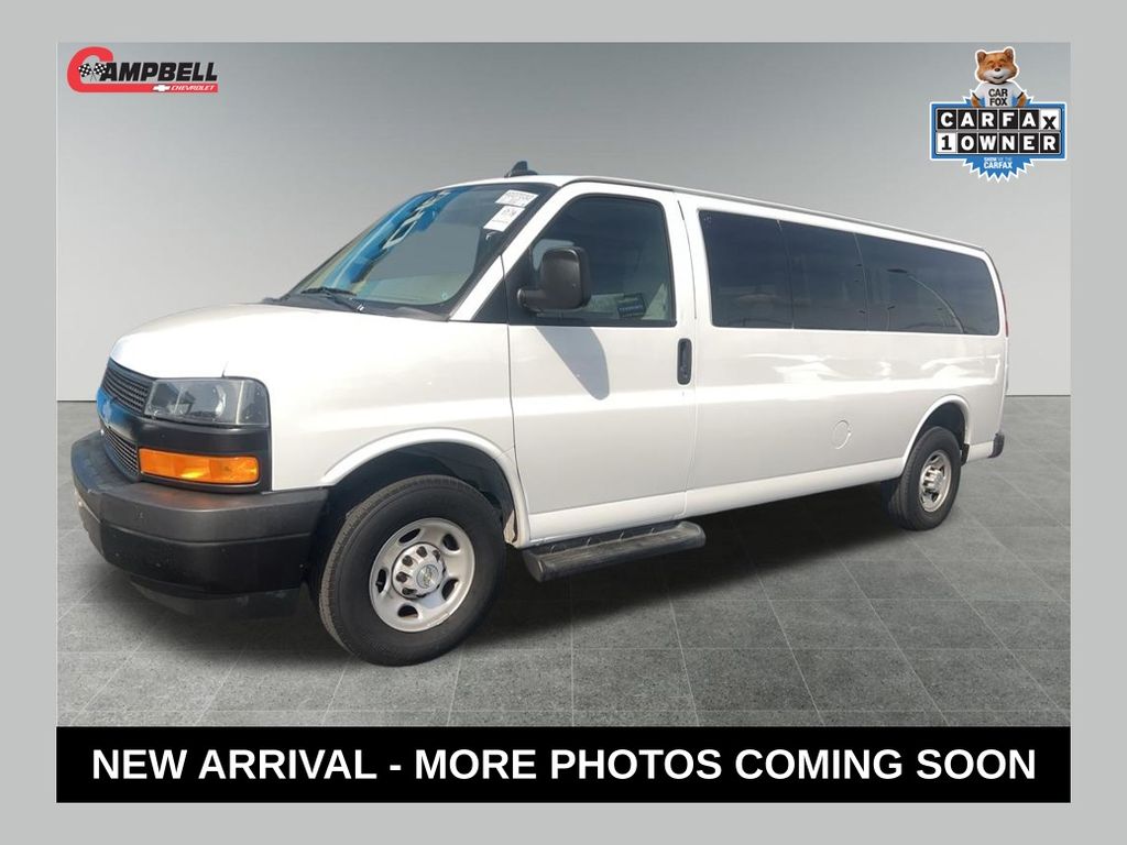 Summit White 2023 Chevrolet Express 3500 LS Extended RWD Van Rear-Wheel Drive 8-Speed Automatic Overdrive