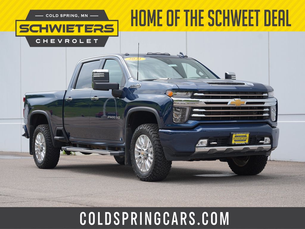 Northsky Blue Metallic 2021 Chevrolet Silverado 2500HD Pickup Truck Four-Wheel Drive Automatic