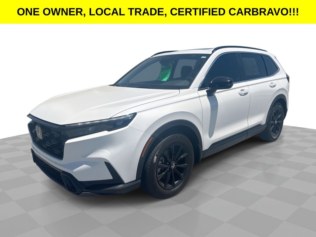 Platinum White Pearl 2025 Honda CR-V Hybrid SUV / Crossover Front-Wheel Drive Continuously Variable Transmission