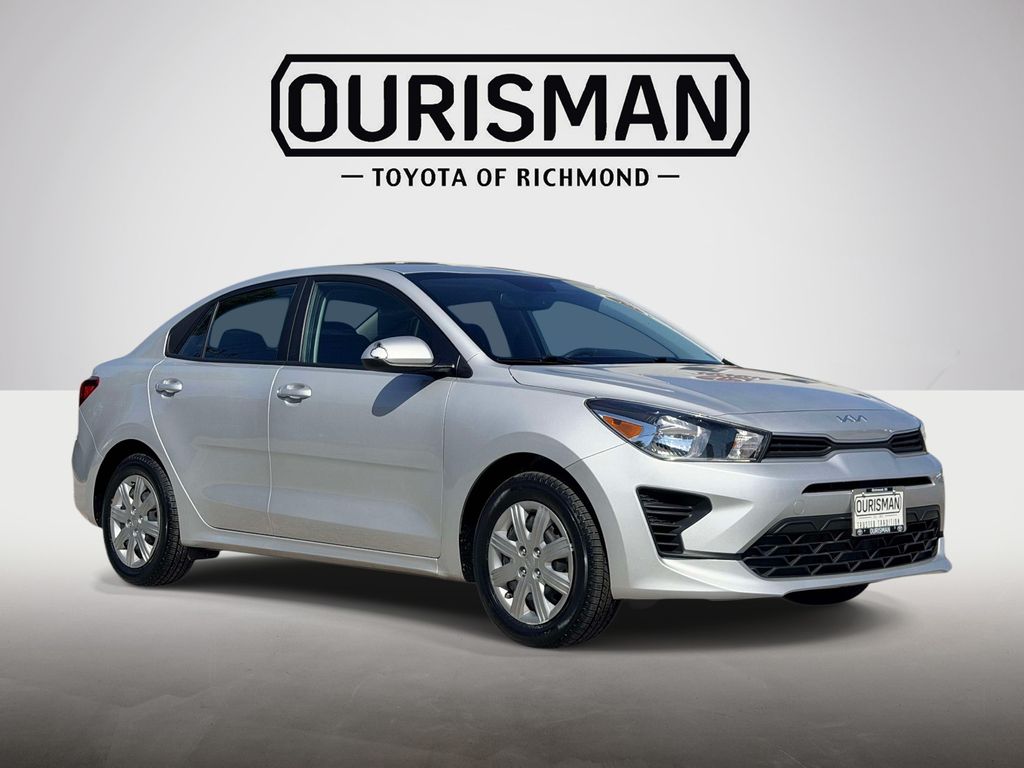 Silky Silver 2023 Kia Rio Sedan Front-Wheel Drive Continuously Variable Transmission