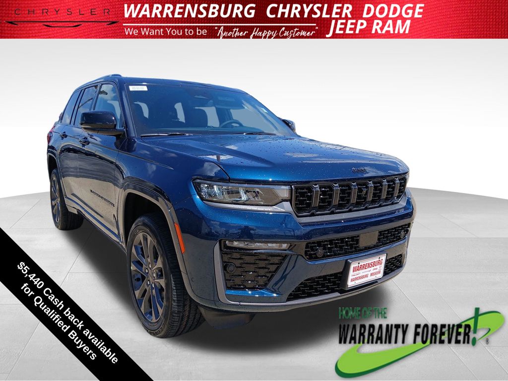 Fathom Blue Pearlcoat 2026 Jeep Grand Cherokee SUV / Crossover Four-Wheel Drive 8-Speed Automatic