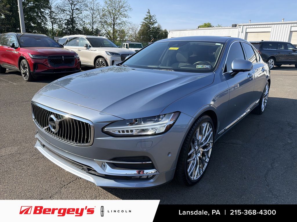 Blue Metallic 2017 Volvo S90 T6 Inscription AWD Sedan All-Wheel Drive Automatic