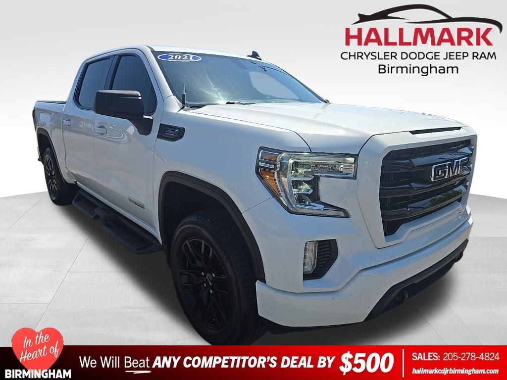 Summit White 2021 GMC Sierra 1500 Elevation Crew Cab RWD Pickup Truck 4X2 Automatic