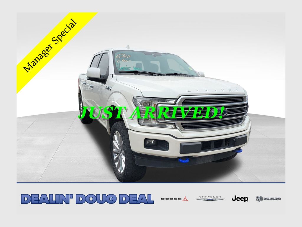 White 2019 Ford F-150 Pickup Truck Four-Wheel Drive Automatic
