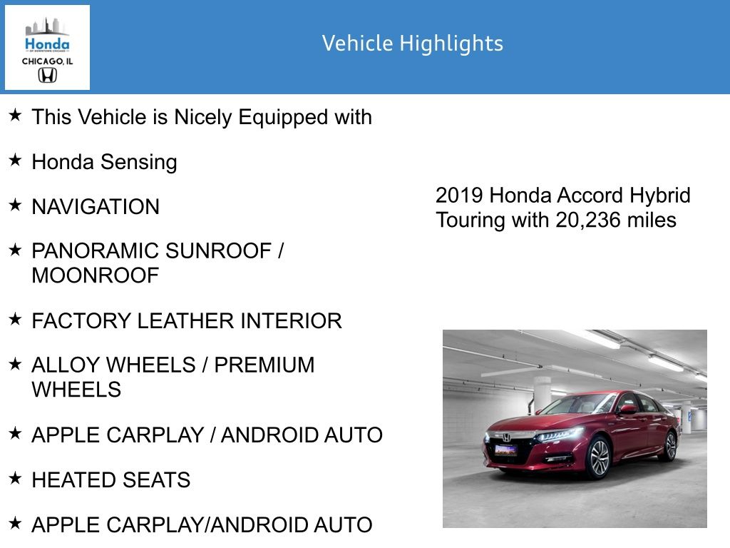 2019 Honda Accord Hybrid Touring 7