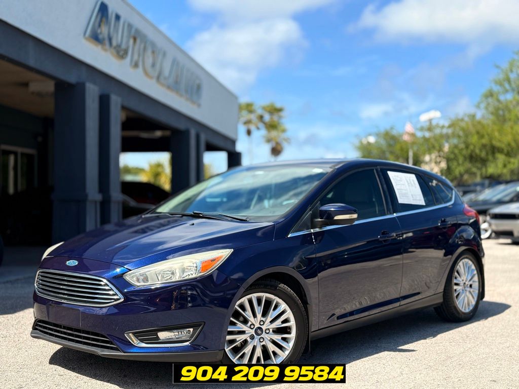 Kona Blue 2016 Ford Focus Titanium Hatchback Hatchback Front-Wheel Drive 6-Speed Automatic