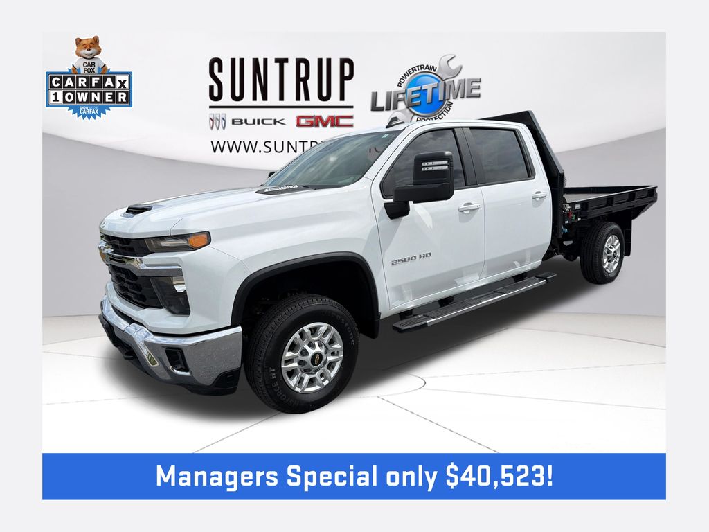 Summit White 2024 Chevrolet Silverado 2500HD LT Crew Cab LB 4WD Pickup Truck Four-Wheel Drive Automatic