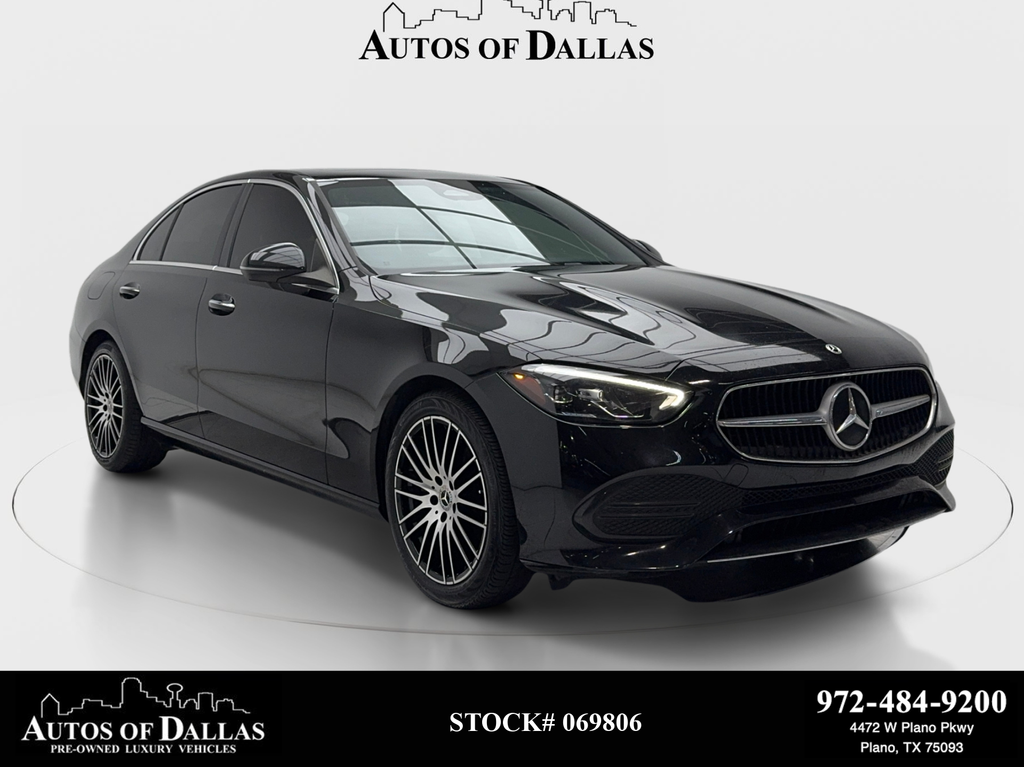 Black 2023 Mercedes-Benz C-Class Sedan Rear-Wheel Drive 9-Speed Automatic