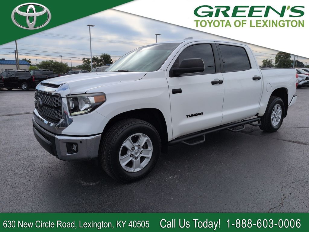 Super White 2020 Toyota Tundra Pickup Truck Four-Wheel Drive 6-Speed Automatic