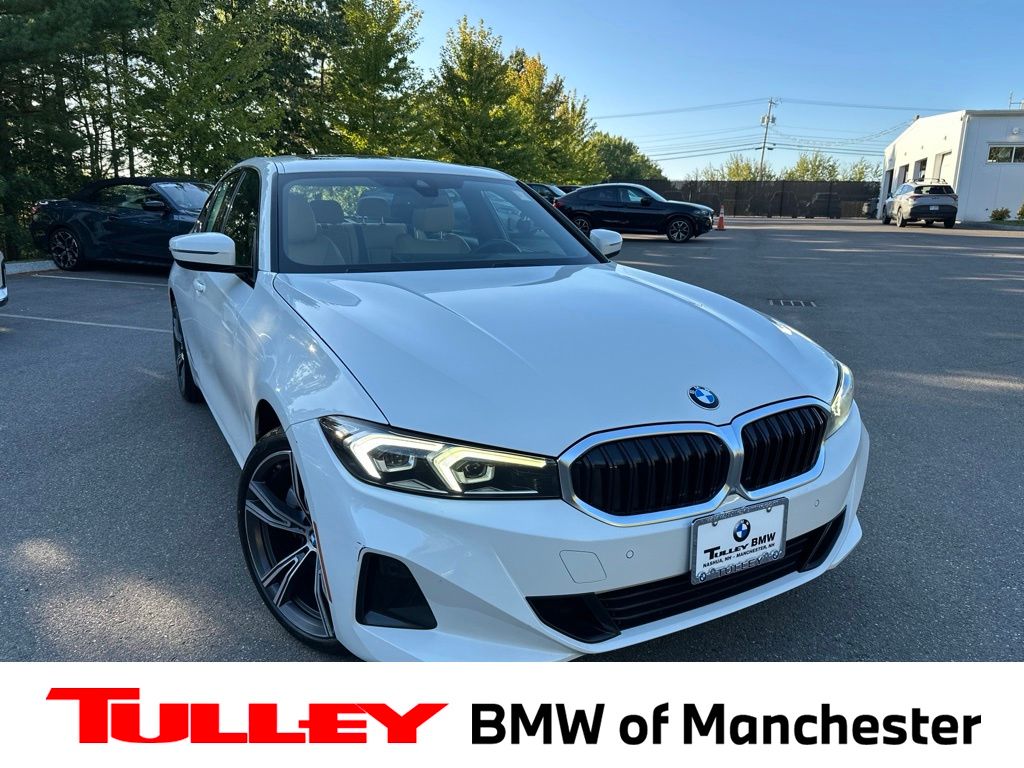 Alpine White 2023 BMW 3 Series Sedan All-Wheel Drive 8-Speed Automatic