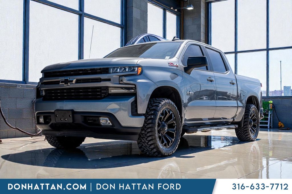 Gray (Satin Steel Metallic) 2020 Chevrolet Silverado 1500 RST Crew Cab 4WD Pickup Truck Four-Wheel Drive Automatic