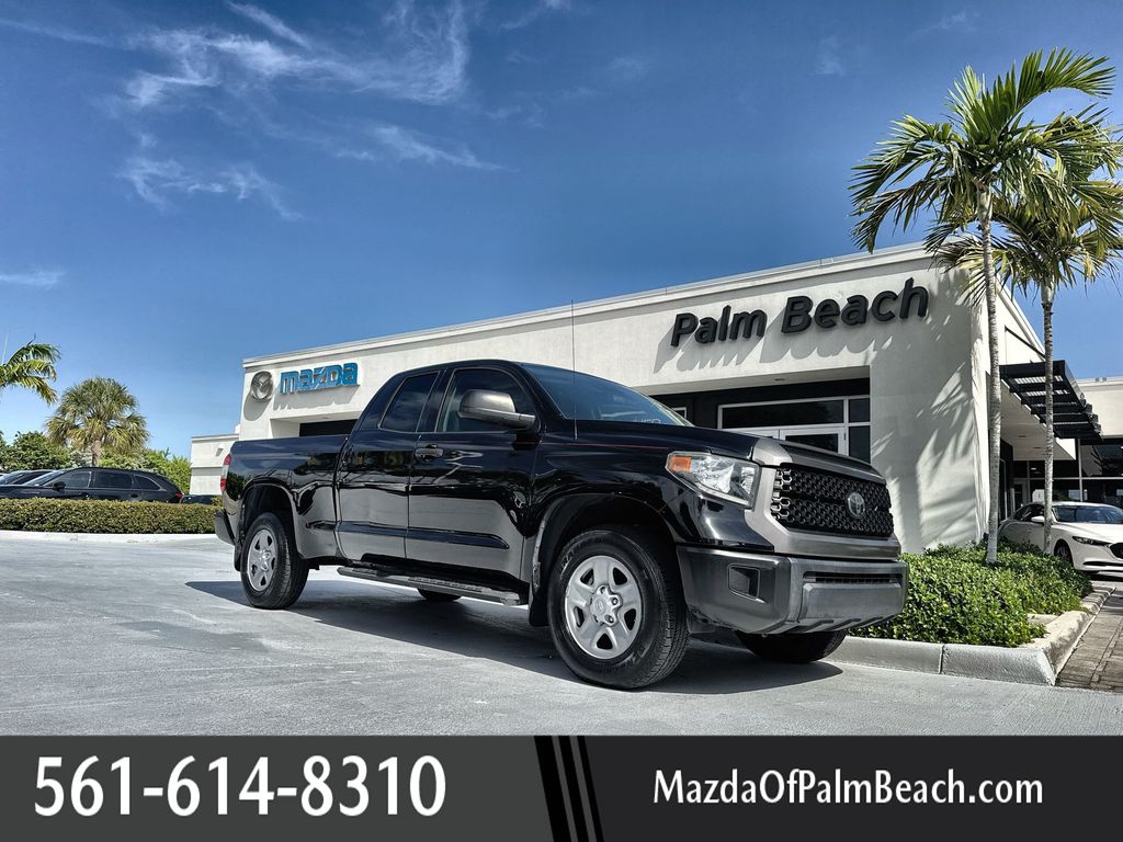 Midnight Black Metallic 2019 Toyota Tundra Pickup Truck 4X2 6-Speed Automatic Overdrive