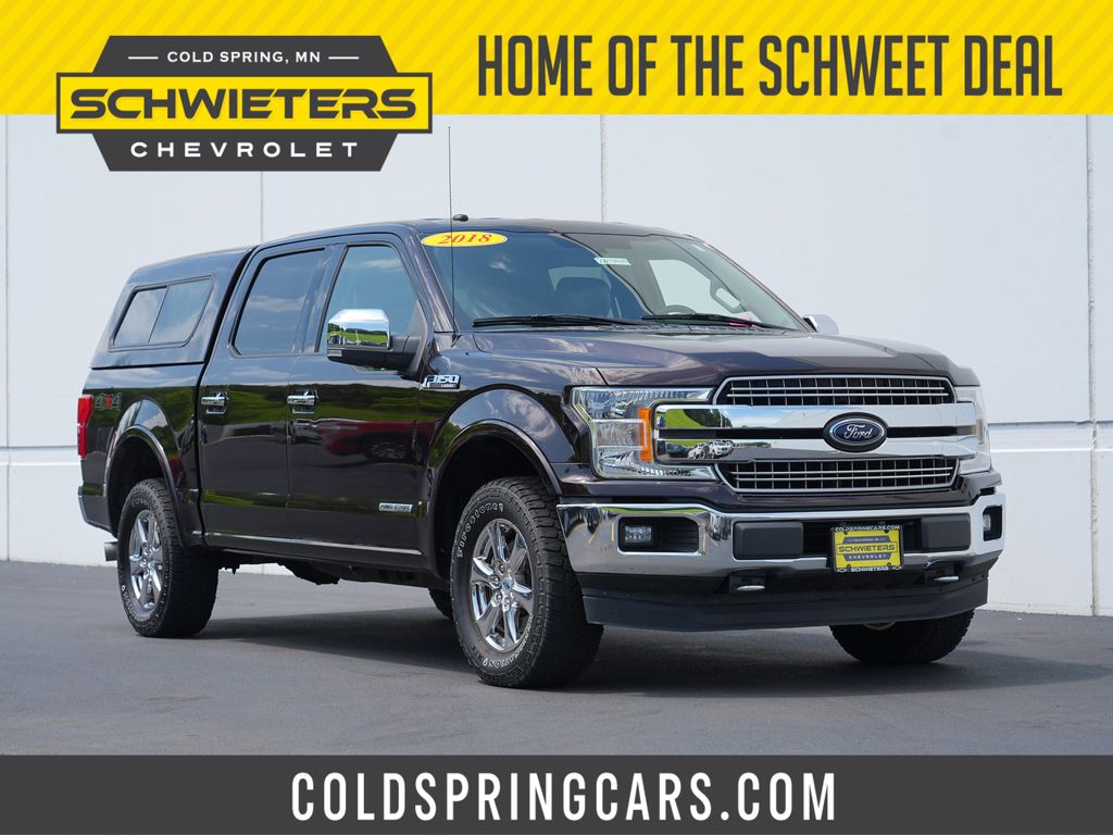 Magma Red 2018 Ford F-150 Pickup Truck Four-Wheel Drive Automatic
