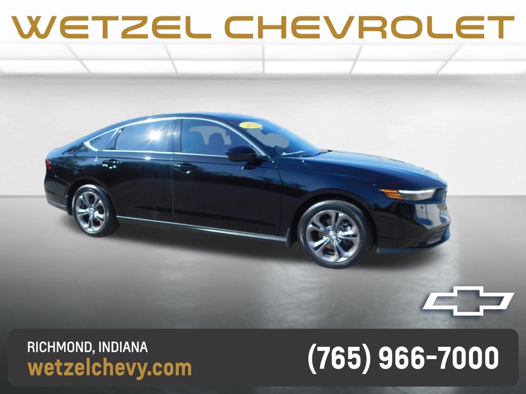 Black 2023 Honda Accord Sedan Front-Wheel Drive Continuously Variable Transmission