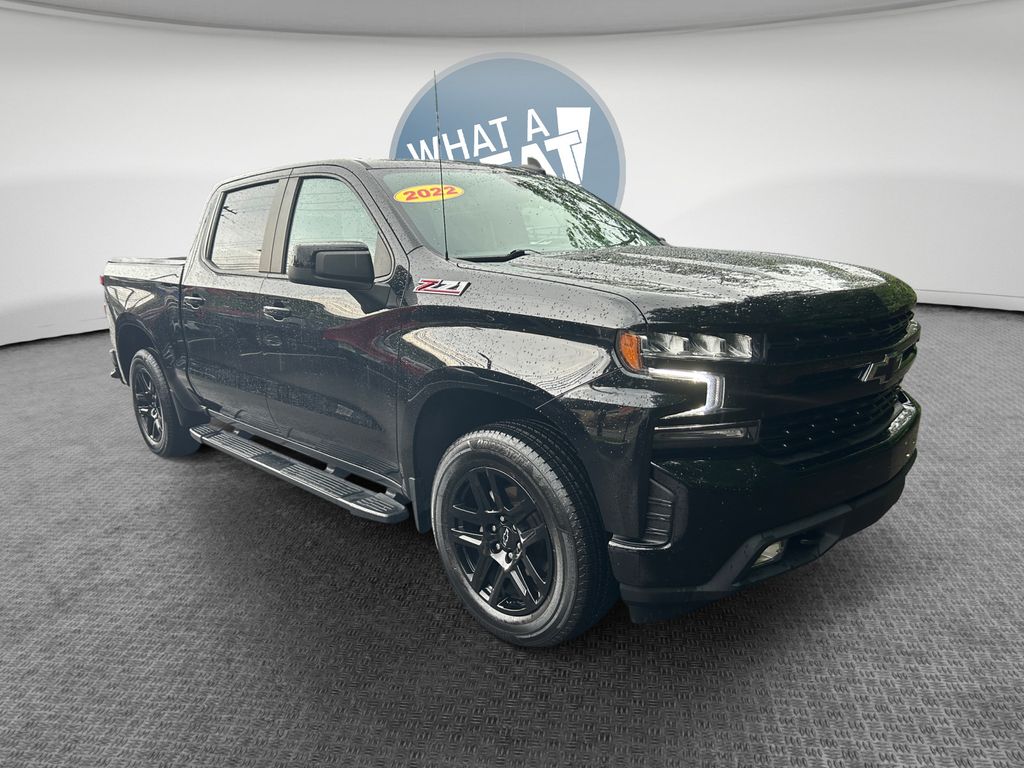 Black 2022 Chevrolet Silverado 1500 Pickup Truck Four-Wheel Drive 8-Speed Automatic