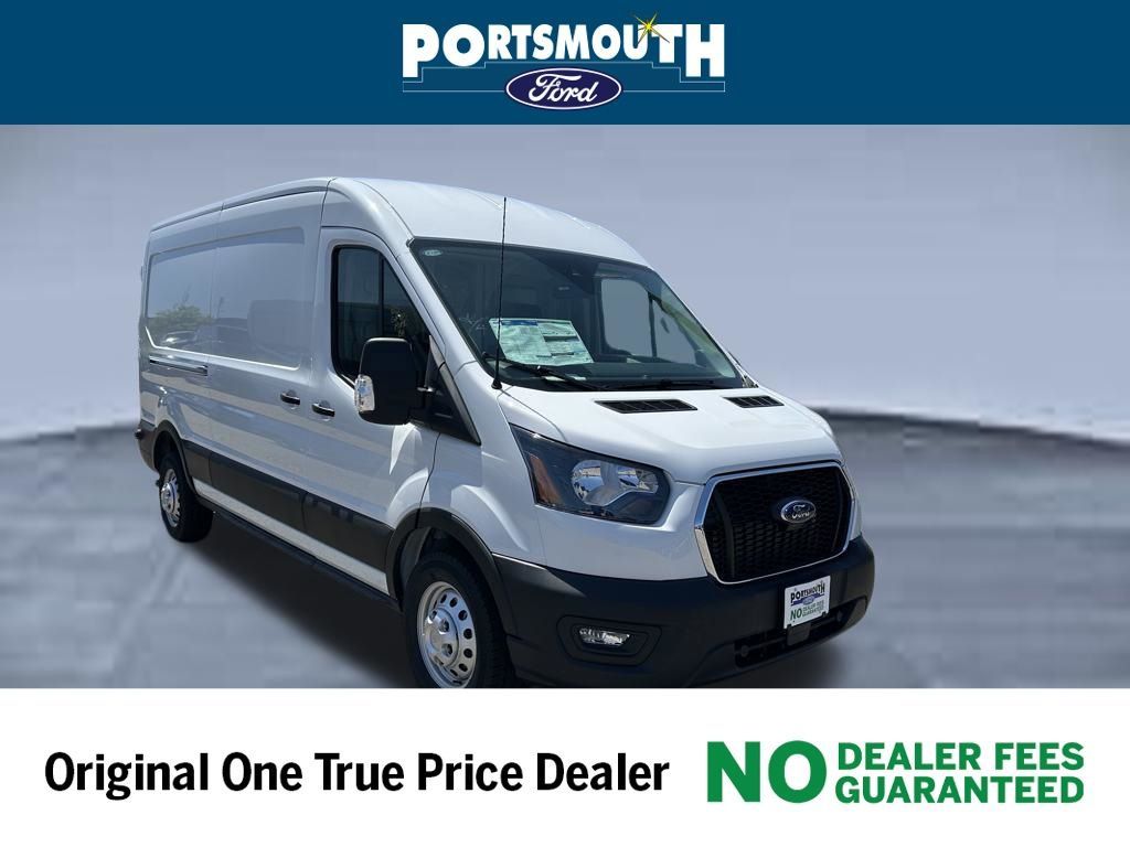 Oxford White 2025 Ford Transit Cargo 150 Medium Roof LB AWD Van All-Wheel Drive