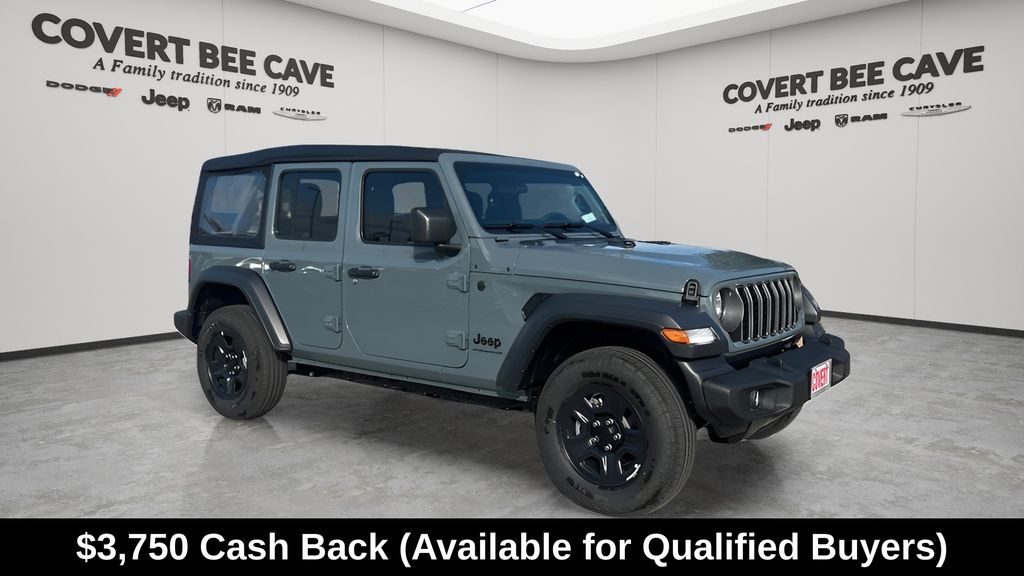 Anvil Clearcoat 2026 Jeep Wrangler Sport 4-Door 4WD SUV / Crossover Four-Wheel Drive 8-Speed Automatic