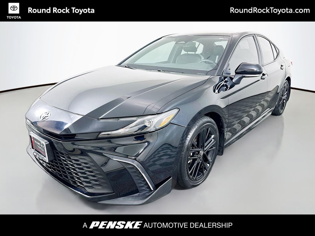 Midnight Black Metallic 2025 Toyota Camry Sedan Front-Wheel Drive Continuously Variable Transmission