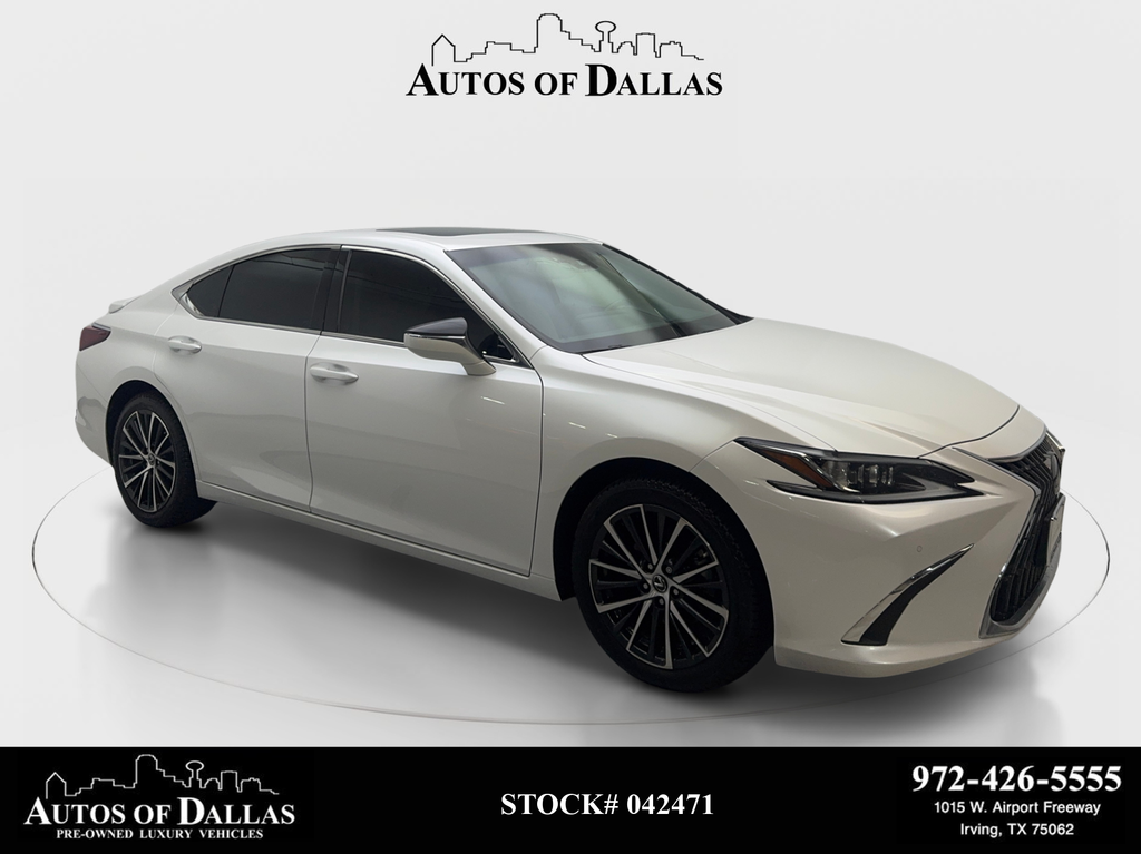 White Pearl 2024 Lexus ES Hybrid Sedan Front-Wheel Drive Continuously Variable Transmission