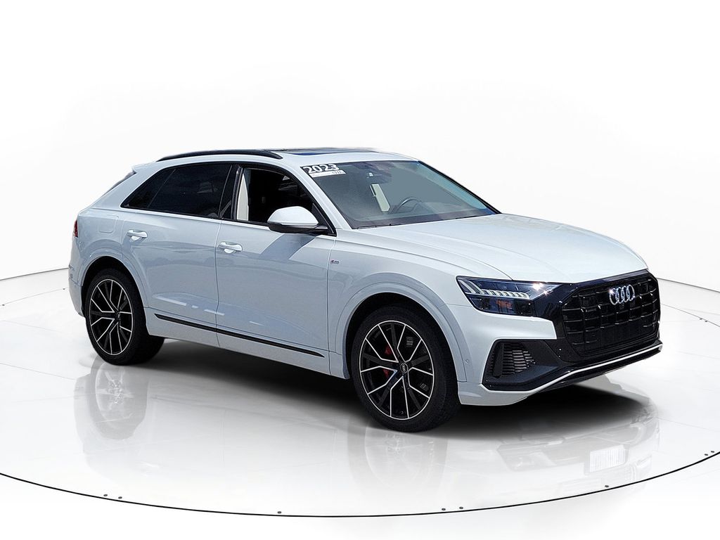 Glacier White Metallic 2023 Audi Q8 SUV / Crossover All-Wheel Drive 8-Speed Automatic