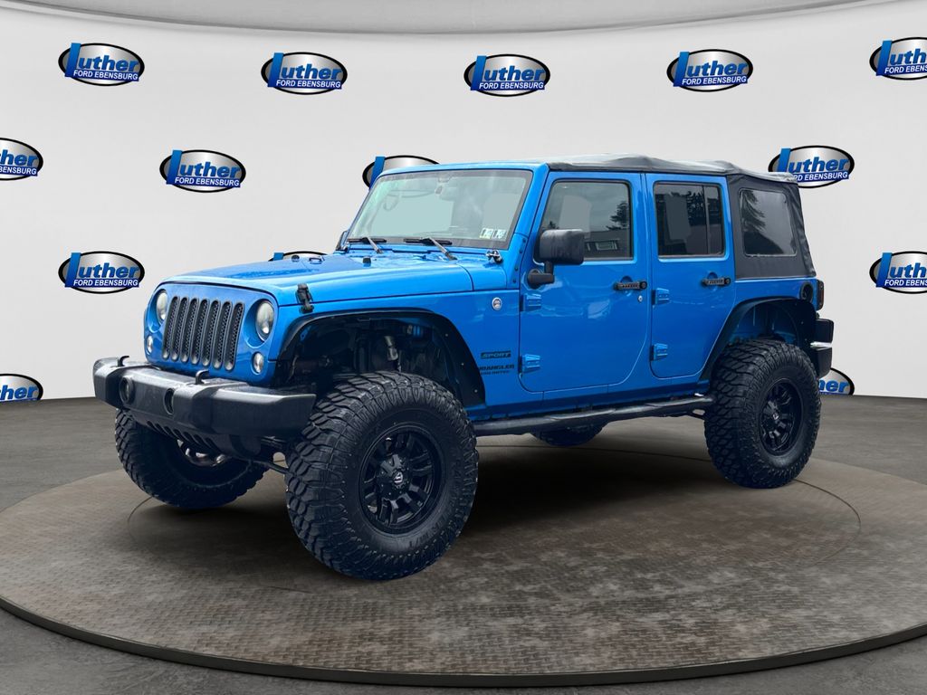 2014 Jeep Wrangler Unlimited Sport Blue at Auto Express Mitsubishi