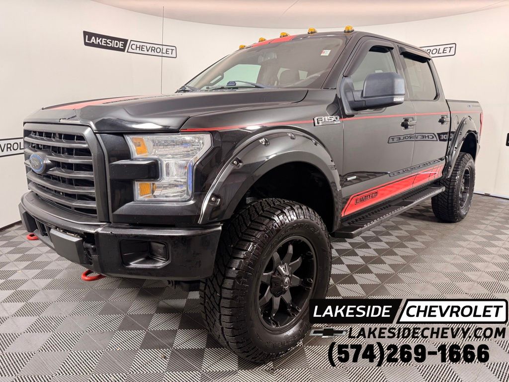 Black 2015 Ford F-150 Pickup Truck Four-Wheel Drive 6-Speed Automatic