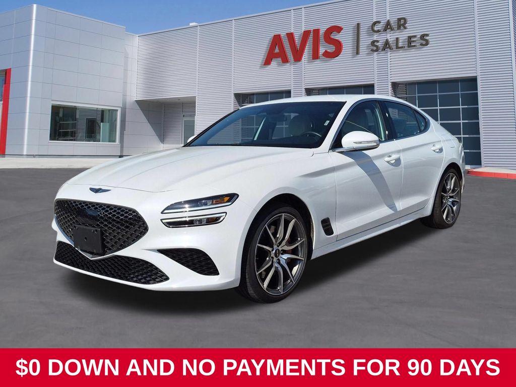 Uyuni White 2025 Genesis G70 Sedan Rear-Wheel Drive 8-Speed Automatic