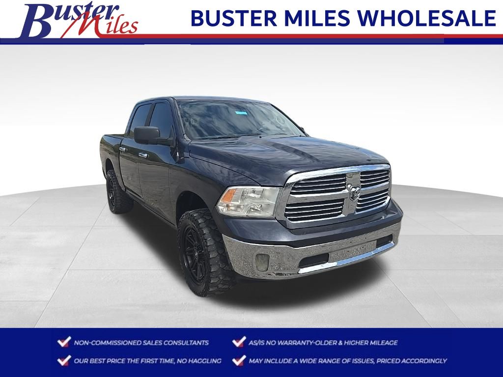 Gray (Maximum Steel Metallic Clearcoat) 2015 RAM 1500 Big Horn Crew Cab 4WD Pickup Truck Four-Wheel Drive 8-Speed Automatic