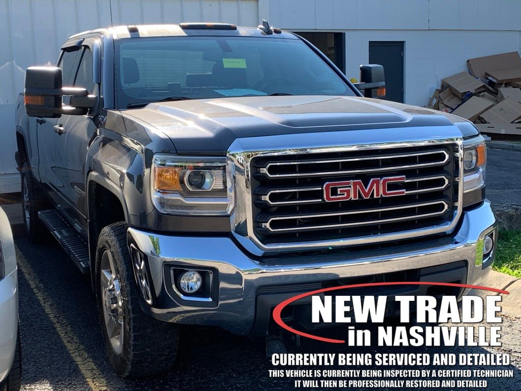 Gray (Iridium Metallic) 2016 GMC Sierra 2500HD Pickup Truck Four-Wheel Drive 6-Speed Automatic Overdrive