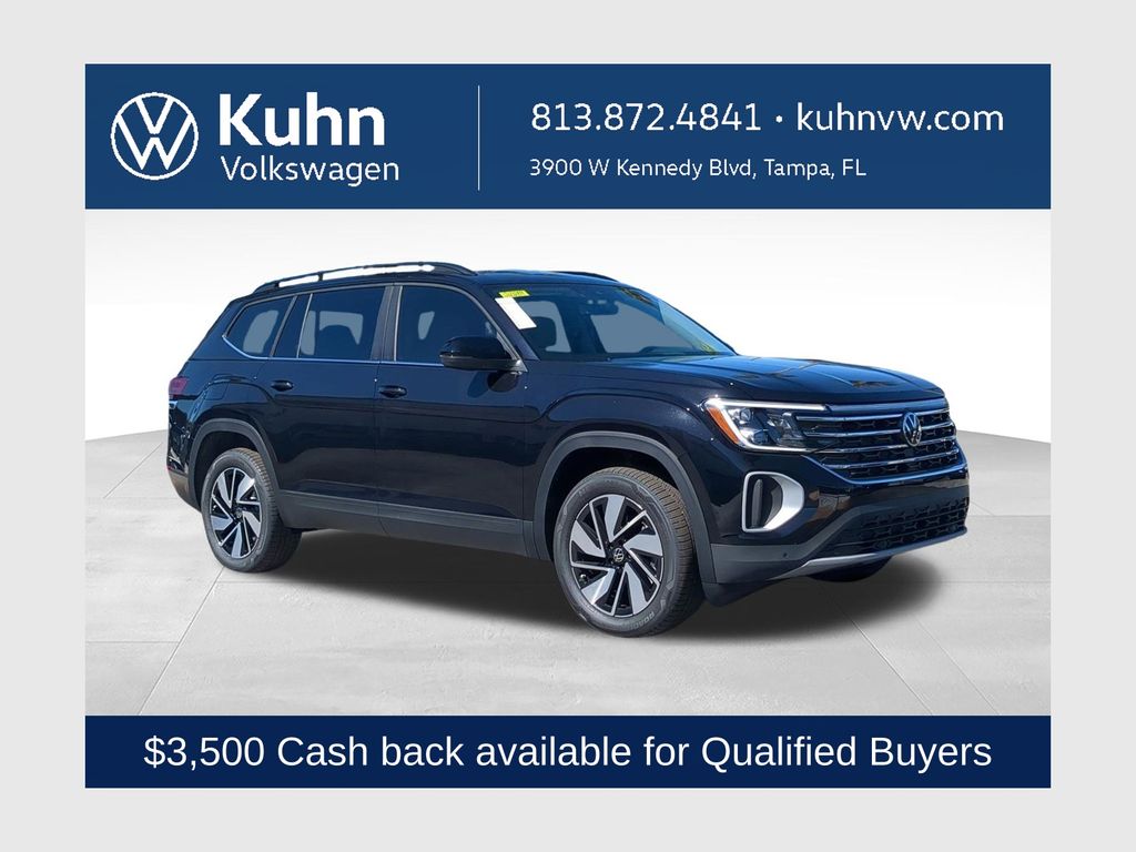 Deep Black Pearl 2026 Volkswagen Atlas SUV / Crossover Front-Wheel Drive 8-Speed Automatic