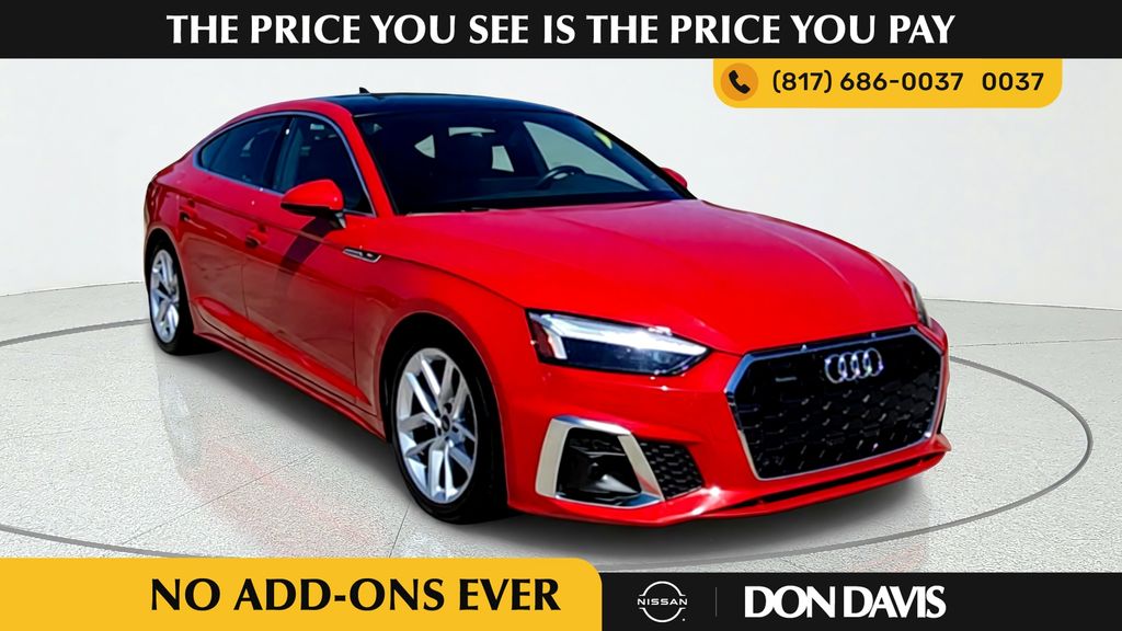 Red 2024 Audi A5 Sportback Sedan All-Wheel Drive 7-Speed Automatic