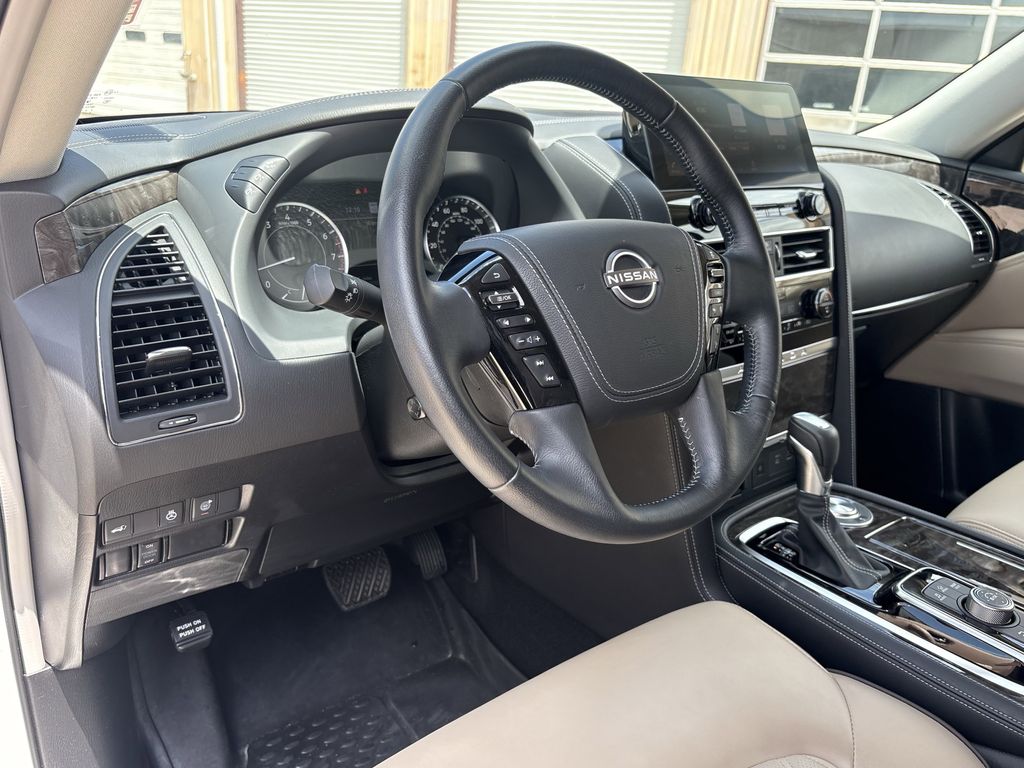 2023 Nissan Armada Platinum White at Central Houston Nissan