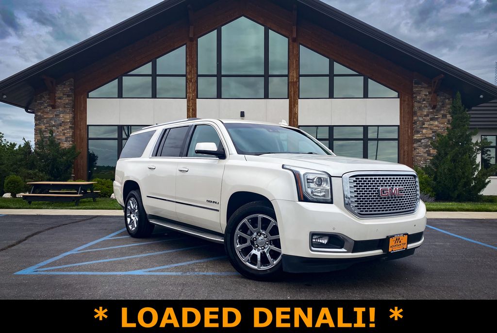 White Diamond Clearcoat 2015 GMC Yukon XL Denali 4WD SUV / Crossover Four-Wheel Drive 8-Speed Automatic