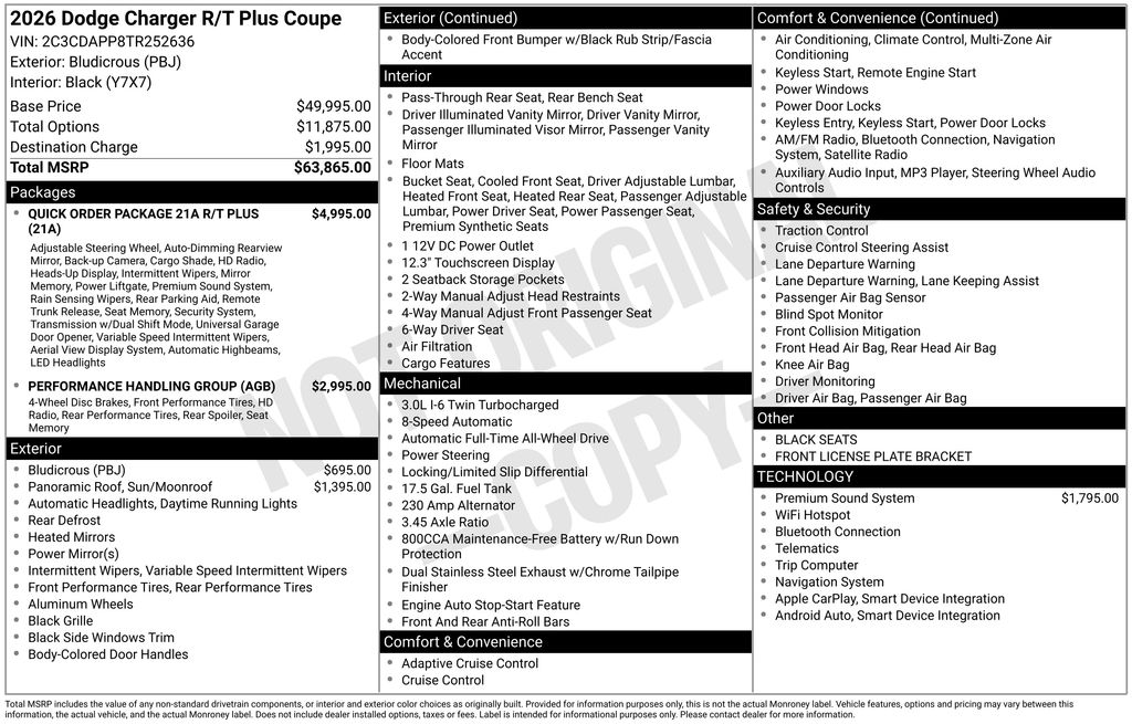 new 2026 Dodge Charger car, priced at $60,033