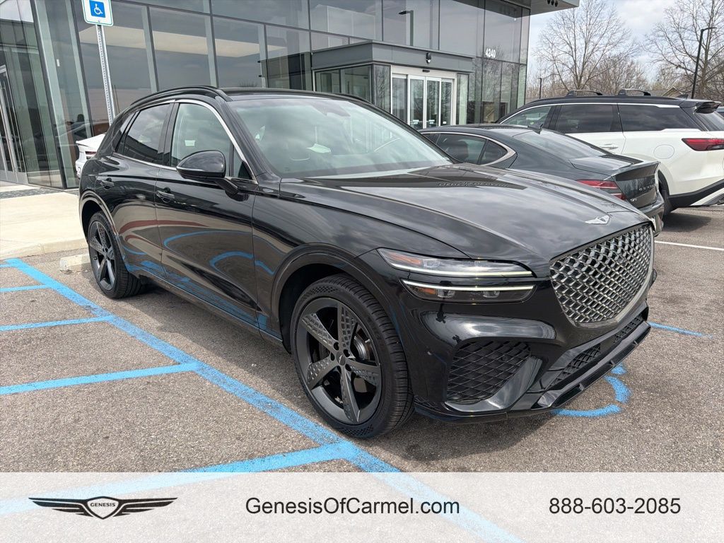 Vik Black 2022 Genesis GV70 3.5T Sport AWD SUV / Crossover All-Wheel Drive 8-Speed Automatic