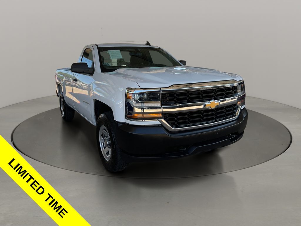 Summit White 2018 Chevrolet Silverado 1500 Pickup Truck Four-Wheel Drive 6-Speed Automatic Overdrive