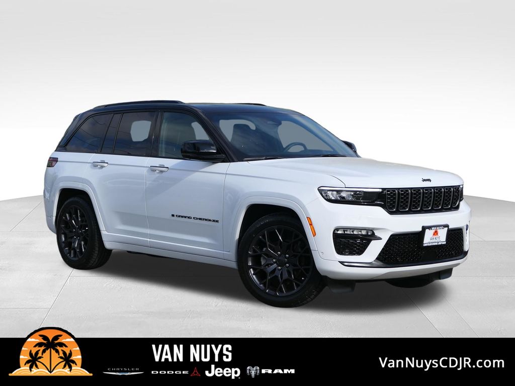 Bright White Clearcoat 2024 Jeep Grand Cherokee SUV / Crossover Four-Wheel Drive 8-Speed Automatic
