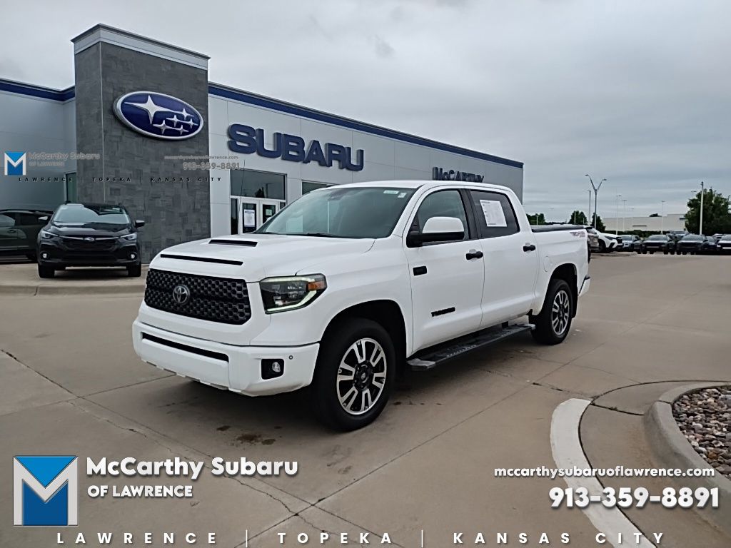 Super White 2019 Toyota Tundra Pickup Truck Four-Wheel Drive 6-Speed Automatic