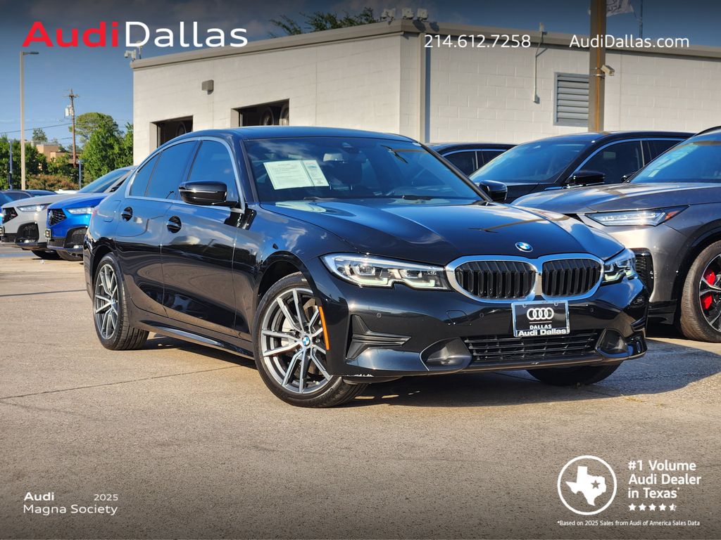 Black Sapphire Metallic 2019 BMW 3 Series Sedan All-Wheel Drive 8-Speed Automatic