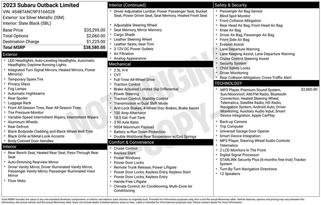 Used 2023 Silver Subaru Limited image 6
