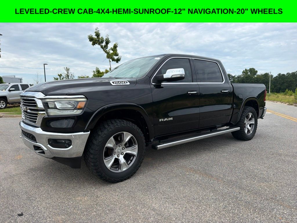 Diamond Black Crystal Pearlcoat 2020 RAM 1500 Pickup Truck Four-Wheel Drive 8-Speed Automatic
