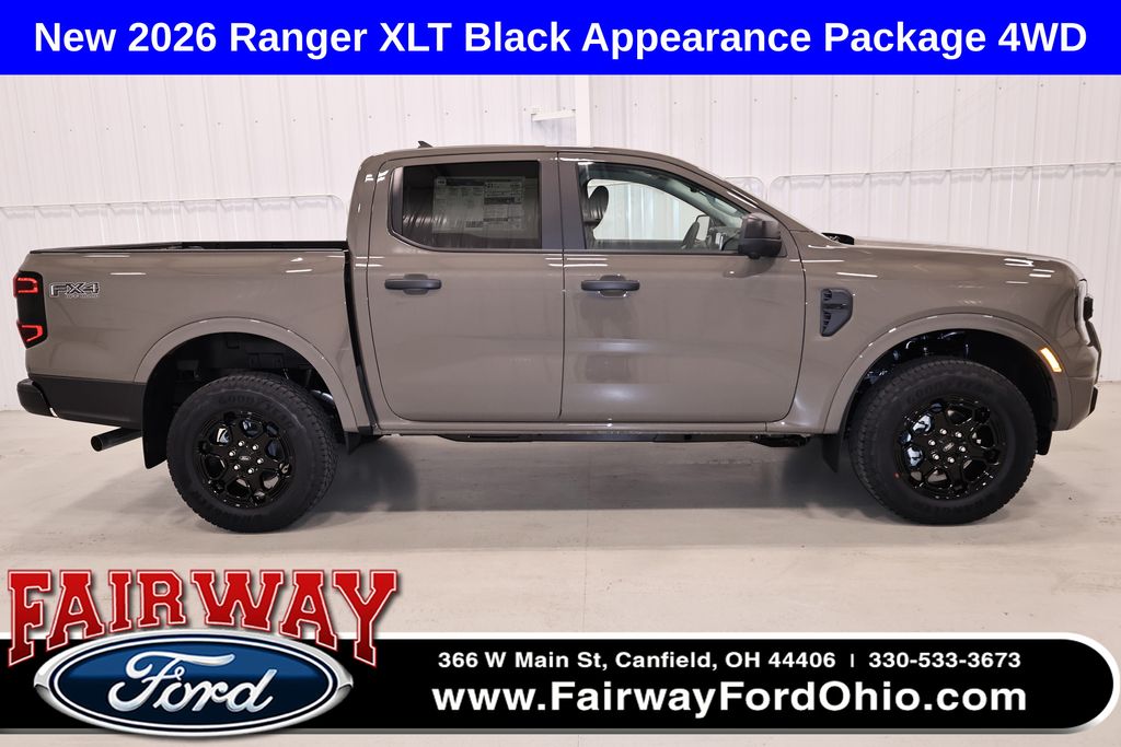 Marsh Gray 2026 Ford Ranger Pickup Truck Four-Wheel Drive Automatic