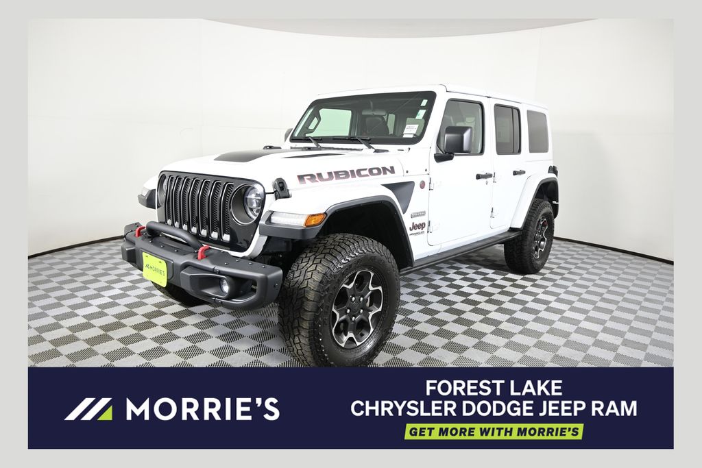 Bright White Clearcoat 2020 Jeep Wrangler Unlimited Rubicon 4WD SUV / Crossover Four-Wheel Drive 8-Speed Automatic
