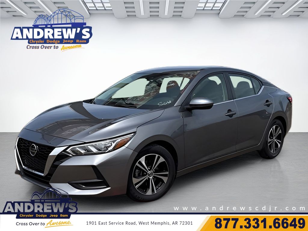 Gray (Gun Metallic) 2022 Nissan Sentra Sedan Front-Wheel Drive Continuously Variable Transmission