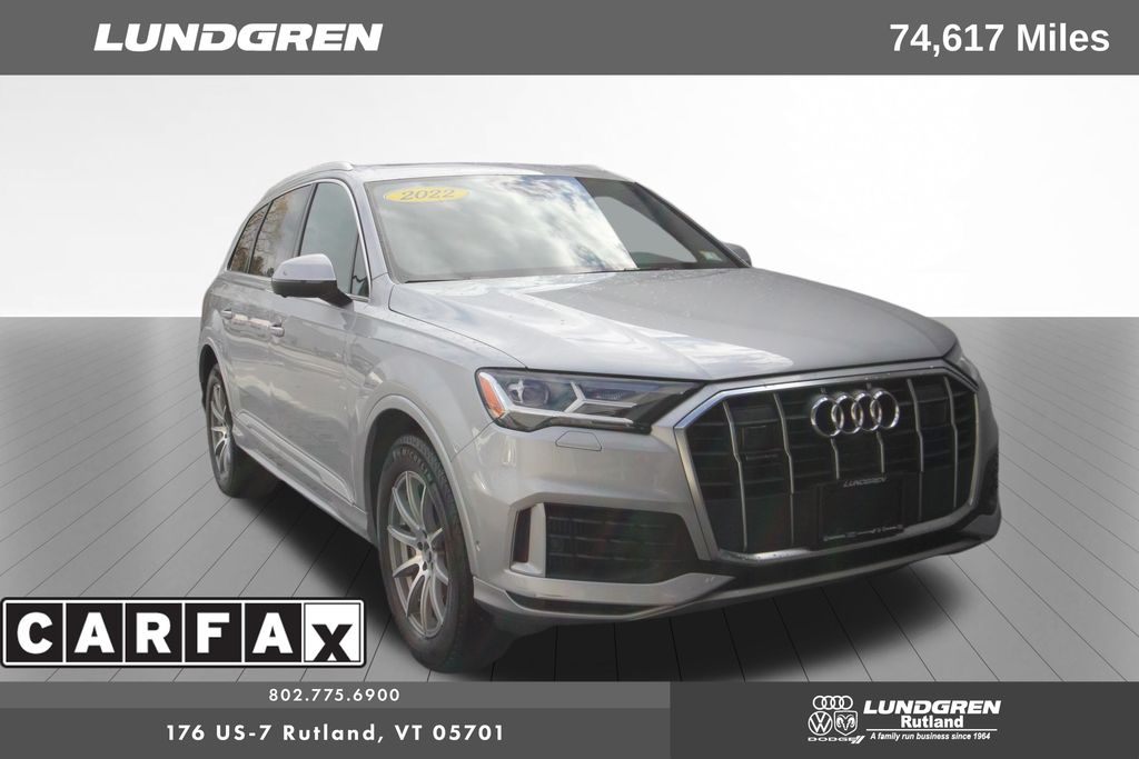 Florett Silver Metallic 2022 Audi Q7 quattro Premium Plus 55 TFSI SUV / Crossover All-Wheel Drive 8-Speed Automatic